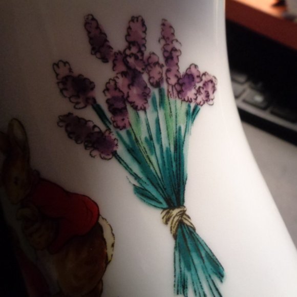 The World Of Beatrix Potter Peter Rabbit Ceramic Flower Vase, 10" Tall - Picture 4 of 5